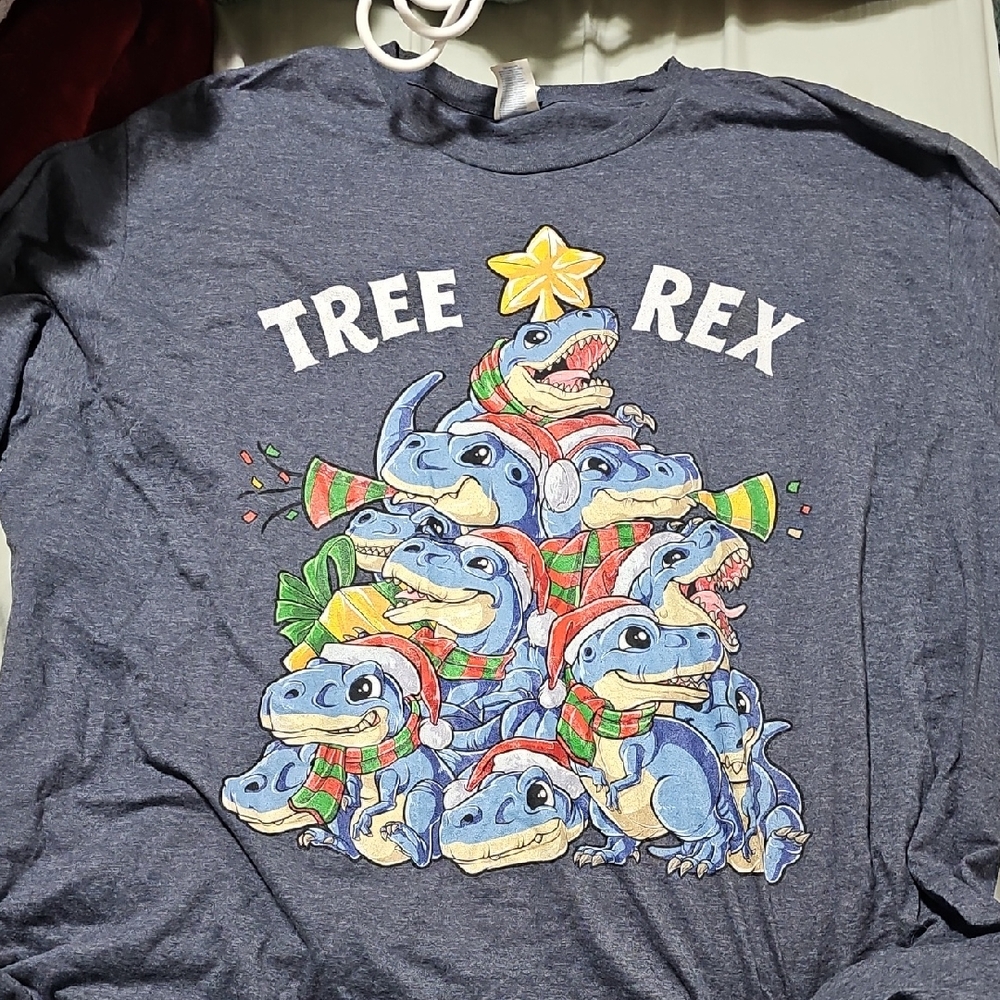 Tree Rex Dinosaur Shirt - Blue